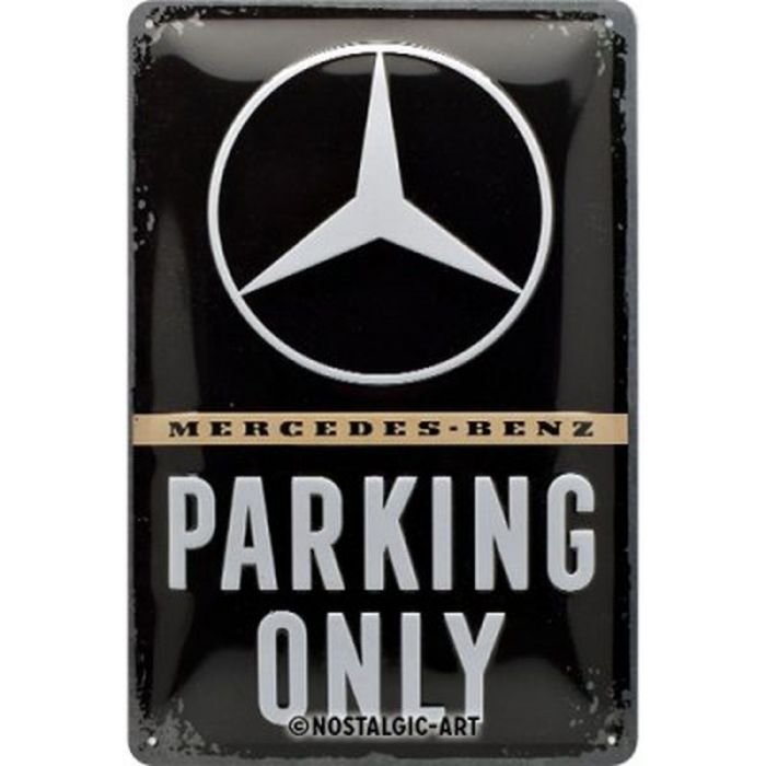 Blechschild Mercedes Parking klein 1